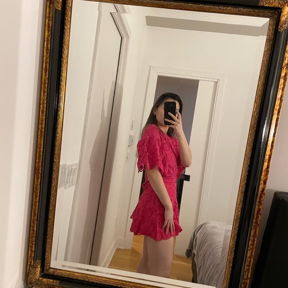 Zara lace pink top summer size S - Picture 5 of 5